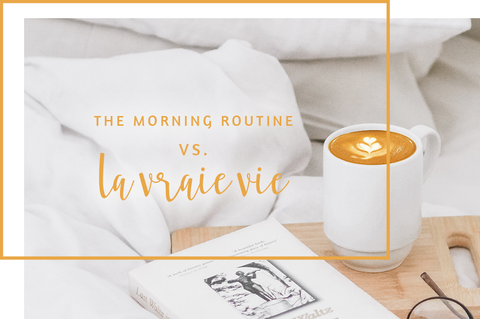article de blog the morning routine vs la vraie vie la sorcière graphique