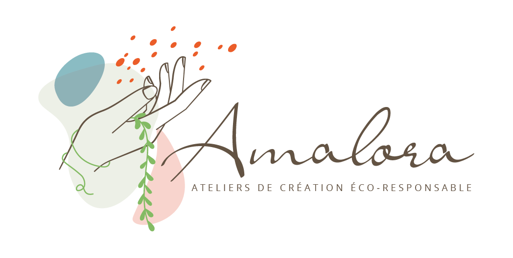 variante de logo Amalora réalisé par la sorcière graphique