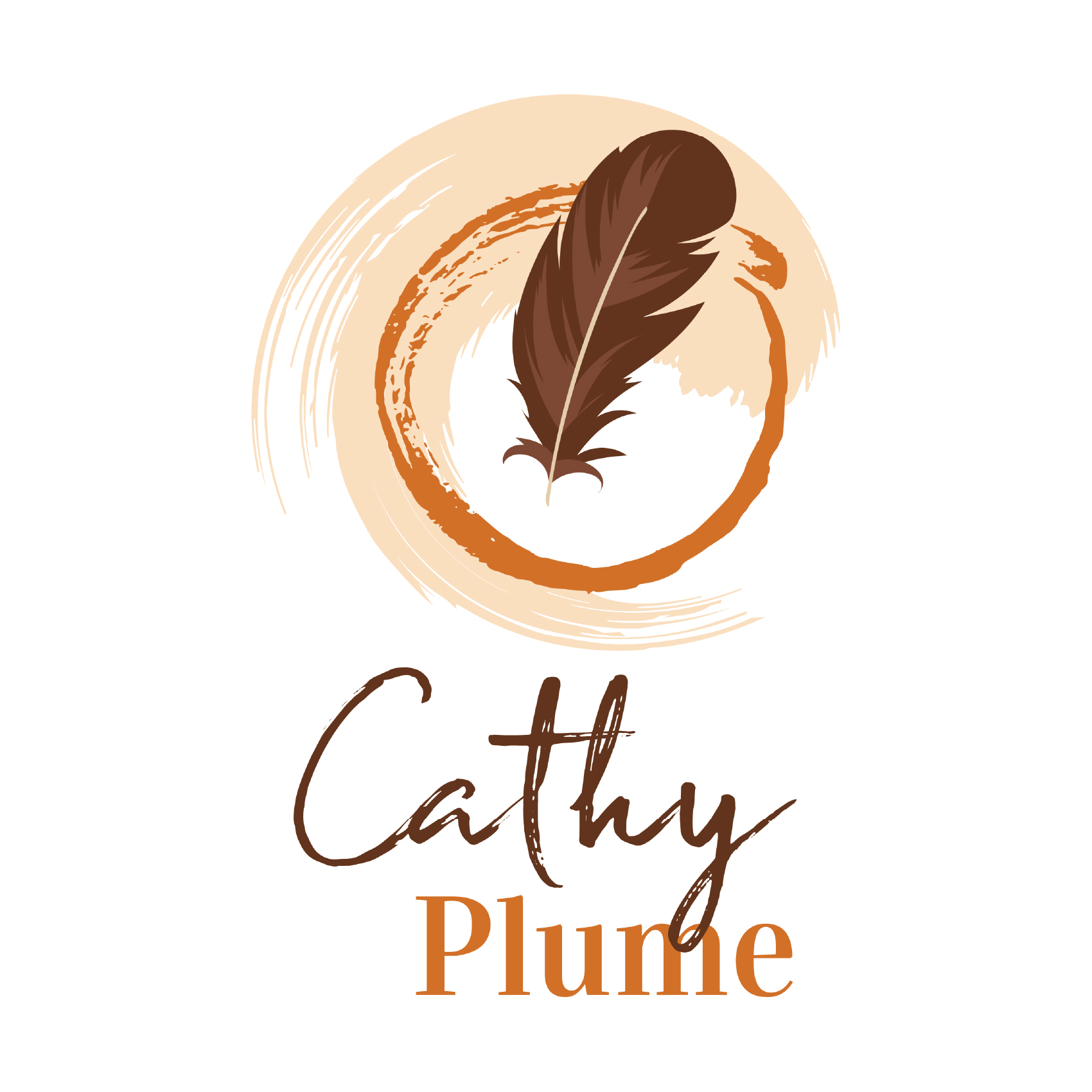 Logo Cathy Plume par la Sorcière Graphique