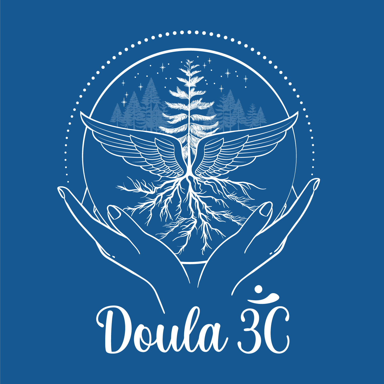 Variante logo Doula 3C réalisé par La Sorcière graphique