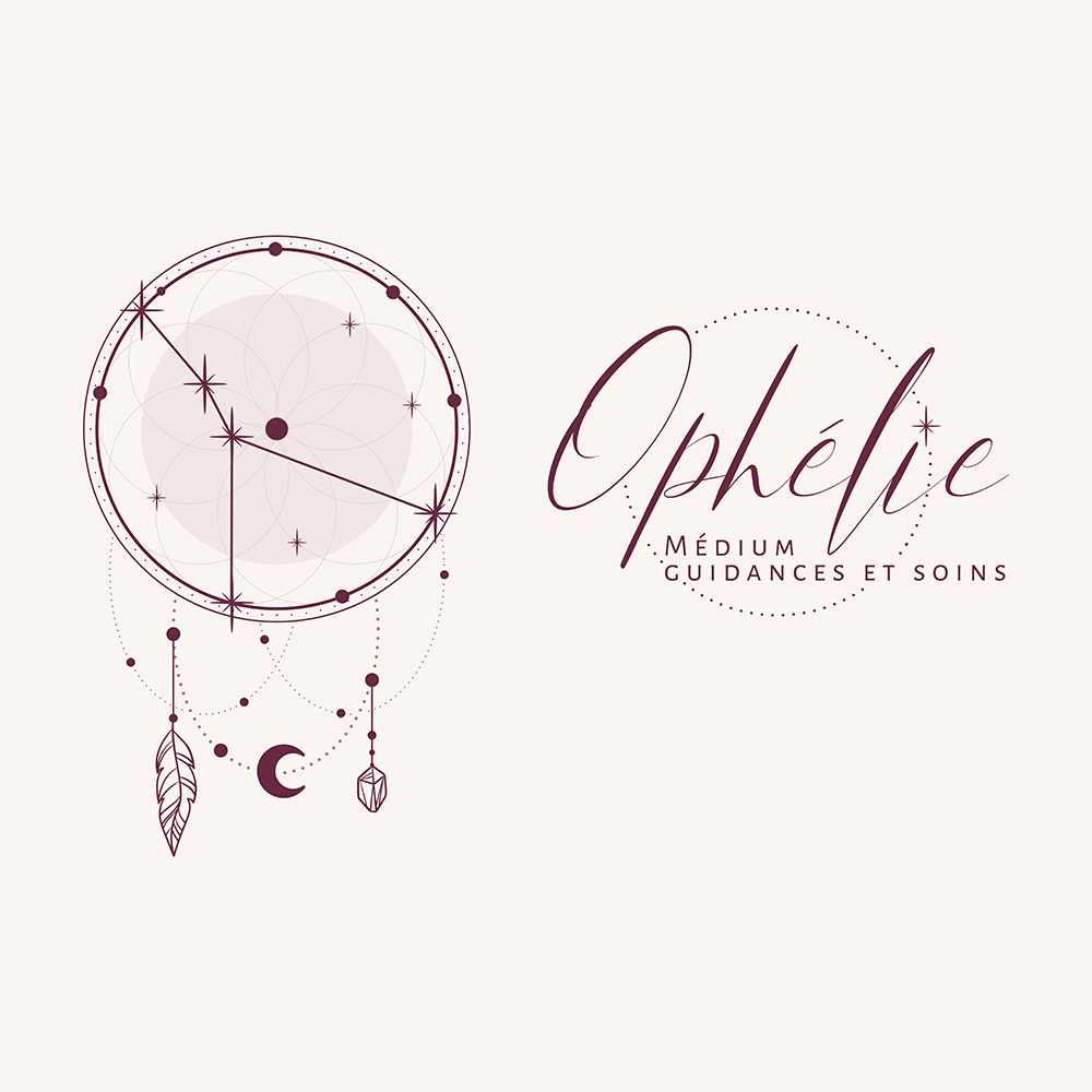 Variante Logo Ophélie réalisé par la sorcière graphique