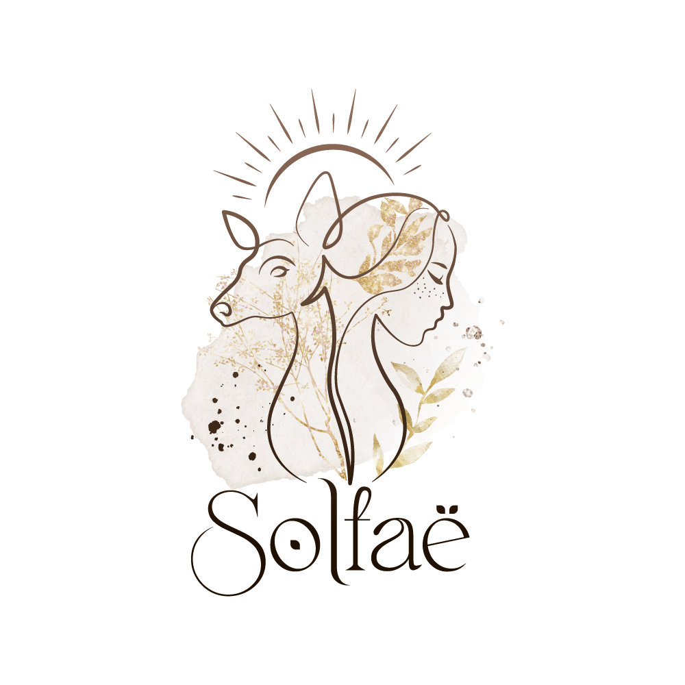 Logo Solfae réalisé par Marion Perrin La Sorcière Graphique, graphiste spirituelle à Vannes