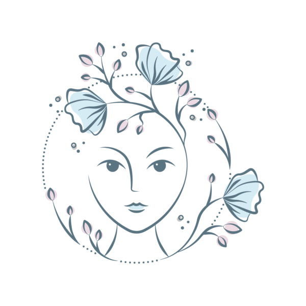 logo féminin sacré spiritualité holistique