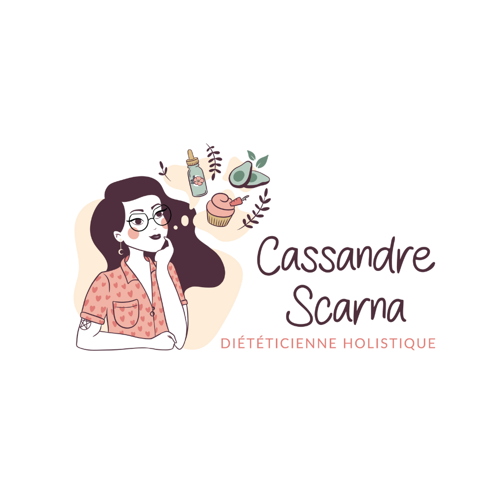Logo Cassandre Scarna réalisé par La Sorcière Graphique, graphiste holistique 56