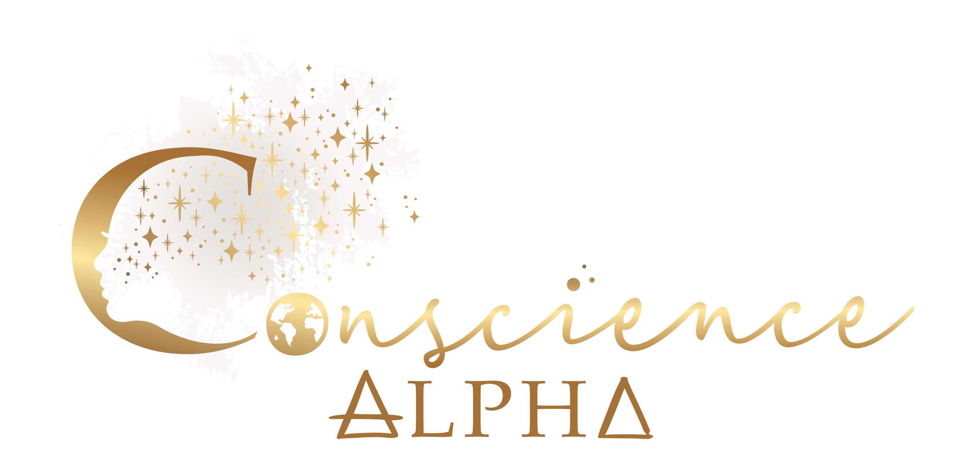 Variante Logo Conscience Alpha réalisé par La Sorcière Graphique, graphiste holistique 56