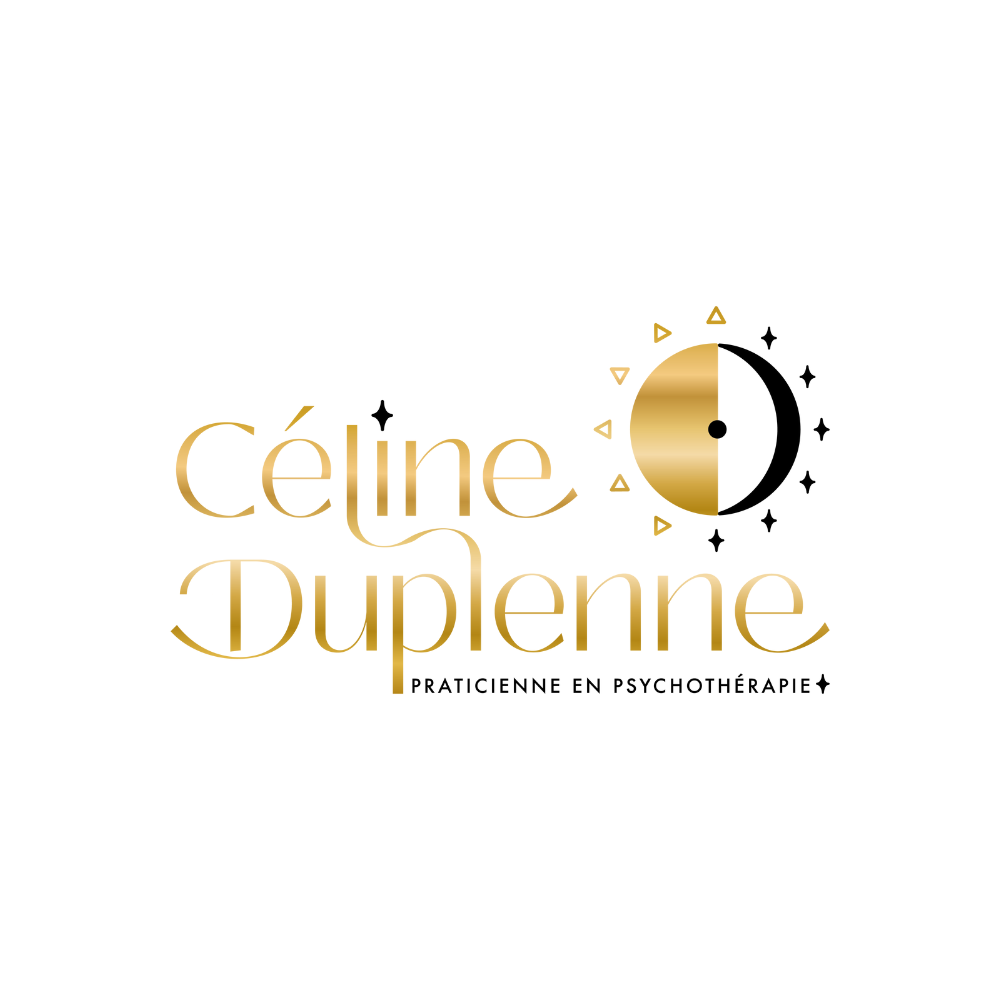 Logo Céline Duplenne réalisé par La Sorcière Graphique, graphiste holistique 56