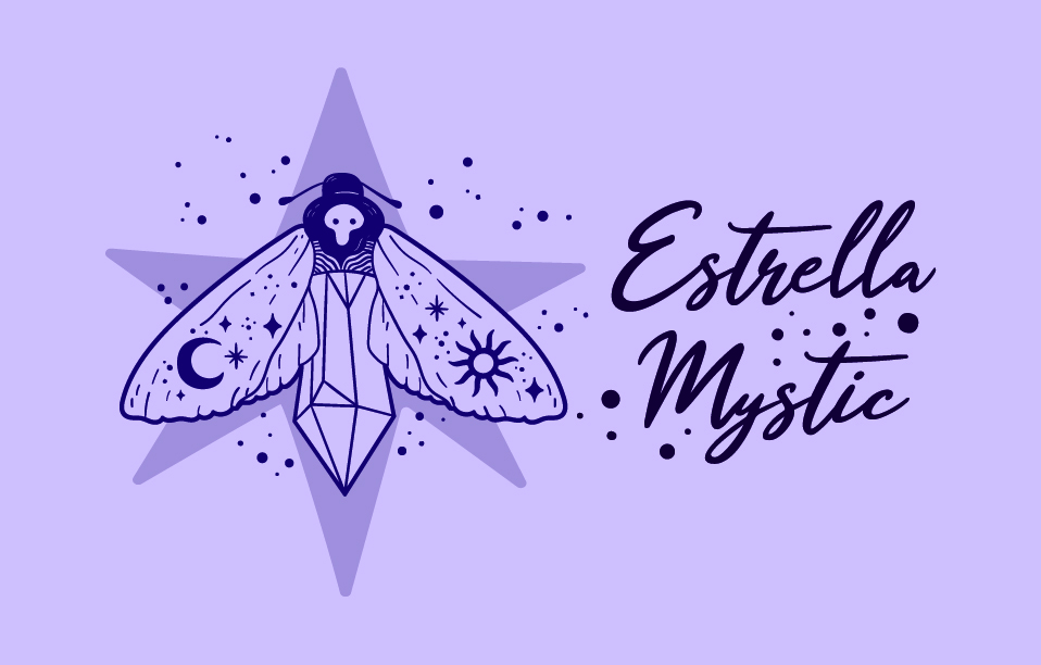 Variante Logo Estrella Mystic - réalisé par La Sorcière Graphique, webdesigner spirituelle