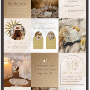 Templates Canva Solaria - modèles instagram spiritualité