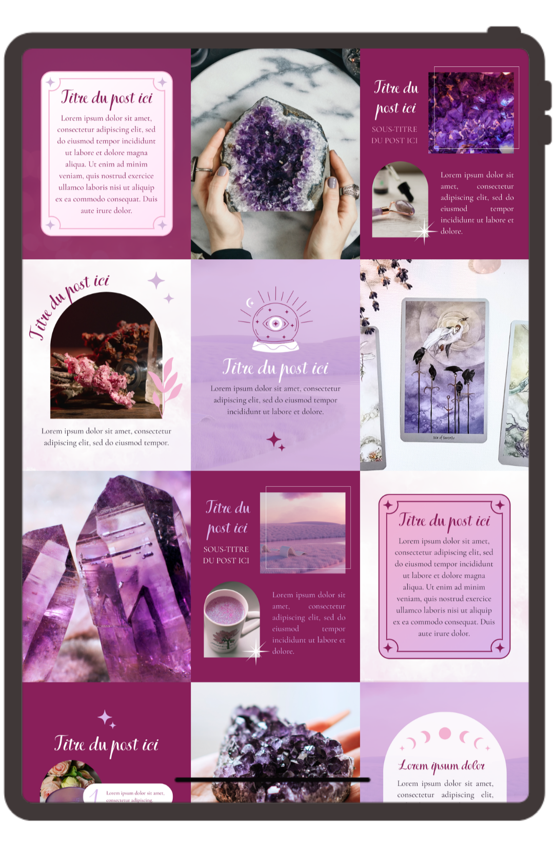 Templates Canva Lunaria - modèles instagram spiritualité Templates Canva Lunaria - modèles instagram spiritualité
