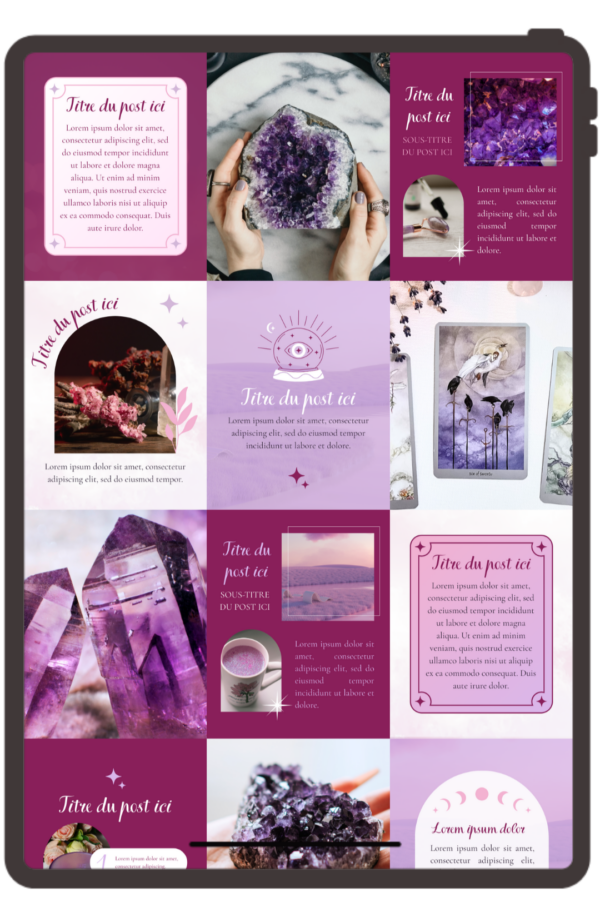 Templates Canva Lunaria - modèles instagram spiritualité