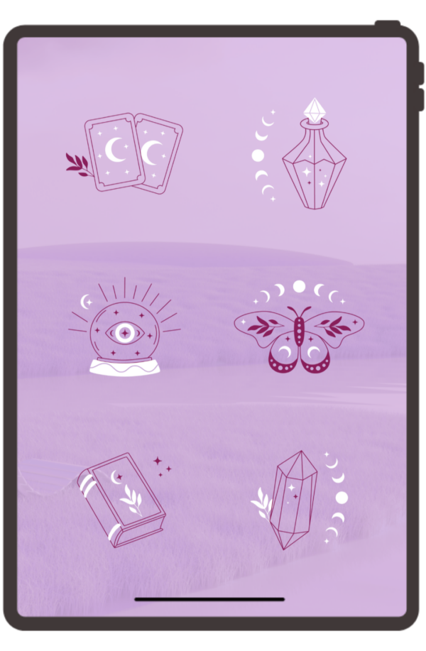 Icônes Lunaria - Identité visuelle spirituelle holistique