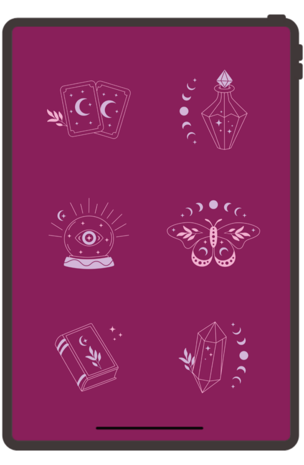 Icônes Lunaria - Identité visuelle spirituelle holistique