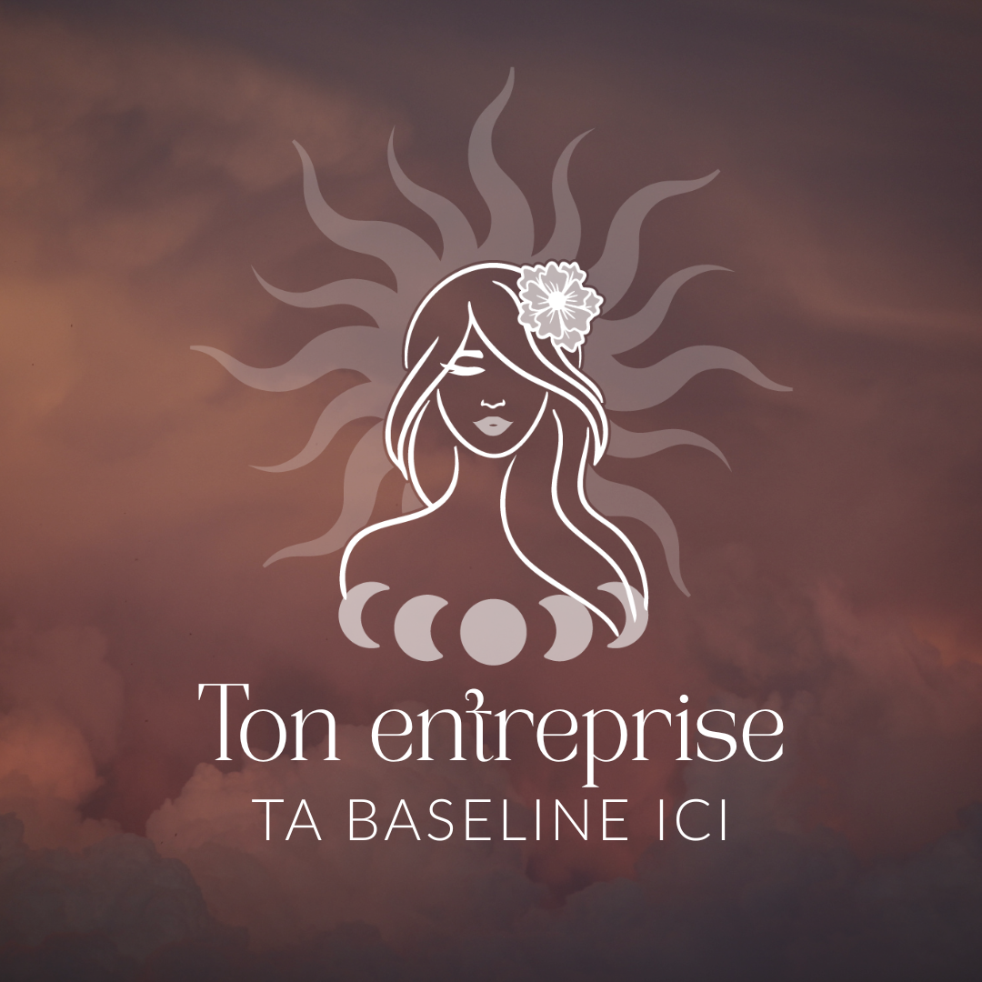 Logo femme lune La Sorcière graphique spiritualité ésotérisme magie