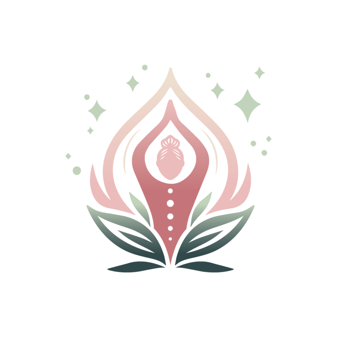 Logo femme fleur La Sorcière graphique spiritualité ésotérisme magie