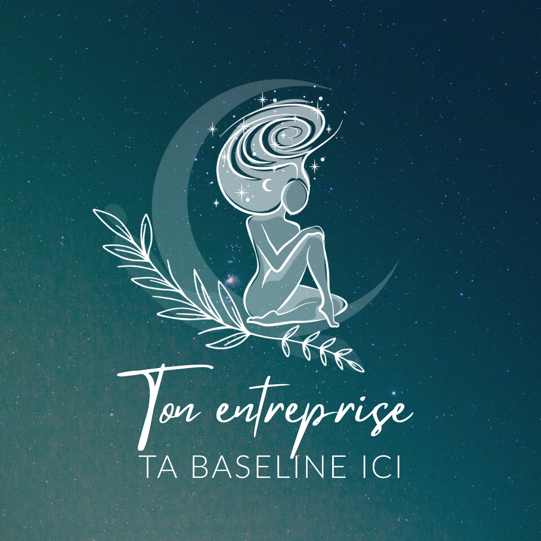 Logo femme lune La Sorcière graphique spiritualité ésotérisme magie