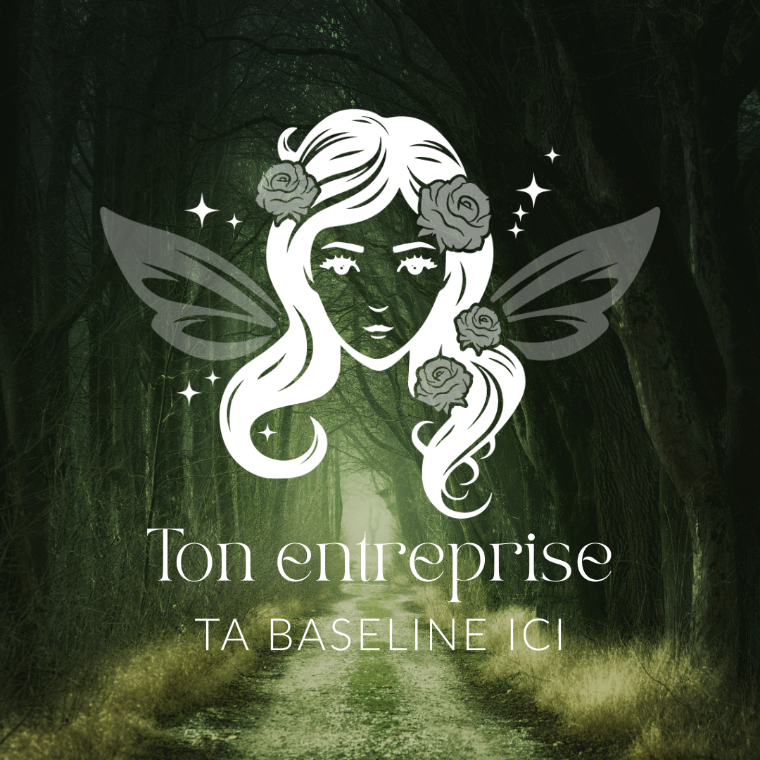 Logo fée La Sorcière graphique spiritualité ésotérisme magie