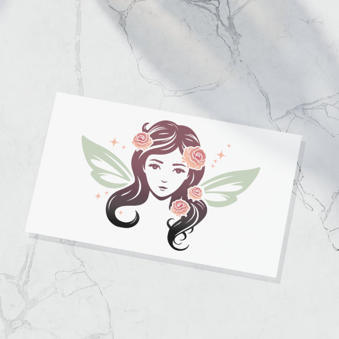 Logo fée La Sorcière graphique spiritualité ésotérisme magie