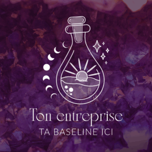 Logo potion magique La Sorcière graphique spiritualité ésotérisme magie
