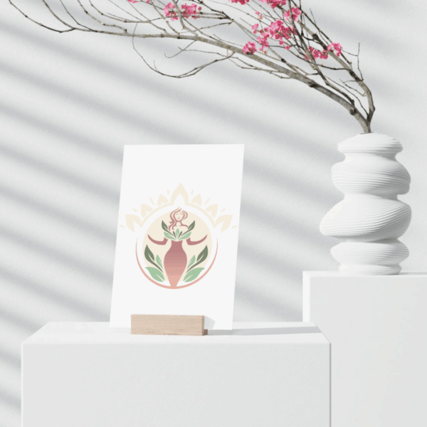 Logo femme fleur La Sorcière graphique spiritualité ésotérisme magie