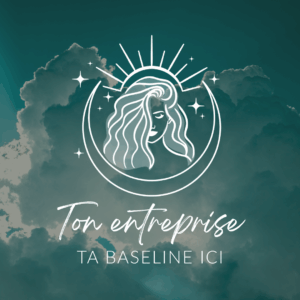 Logo femme lune La Sorcière graphique spiritualité ésotérisme magie