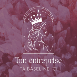 Logo reine lunaire La Sorcière graphique spiritualité ésotérisme magie