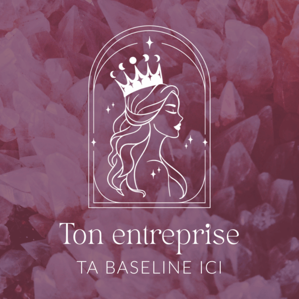 Logo reine lunaire La Sorcière graphique spiritualité ésotérisme magie