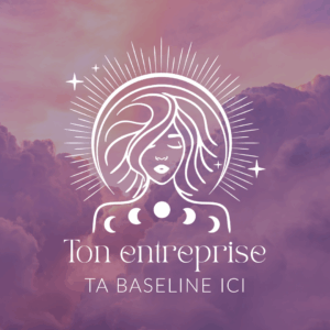 Logo femme lune La Sorcière graphique spiritualité ésotérisme magie