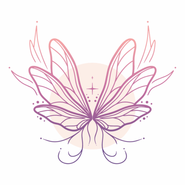 Logo fée La Sorcière graphique spiritualité ésotérisme magie