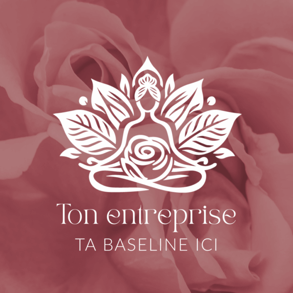 Logo femme fleur La Sorcière graphique spiritualité ésotérisme magie