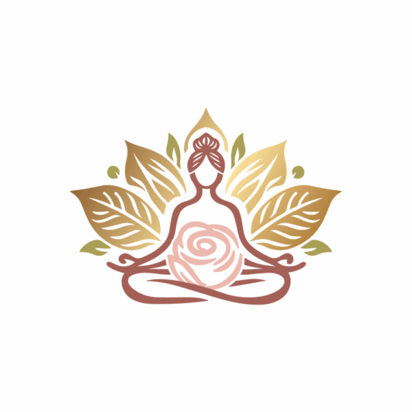 Logo femme fleur La Sorcière graphique spiritualité ésotérisme magie